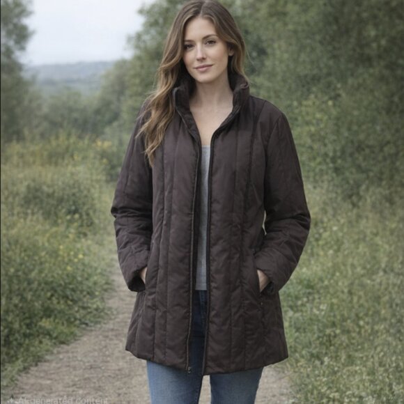 Liz Claiborne Jackets & Blazers - LIZ CLAIBORNE Full Zip Puffer Jacket